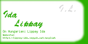 ida lippay business card